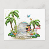 Carte postale Hawaiian mignonne (Devant)