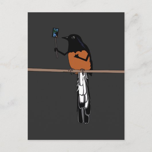 Carte Postale Hawaiian Shama Bird Selfie (Devant)