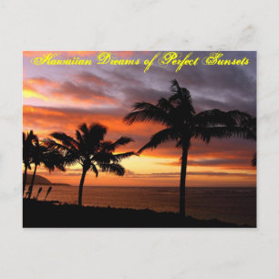 Carte postale Hawaiian Sunset - Customisée