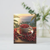 Carte Postale Hawaiian Sunset Gros plan Café Cerises Paradise (Debout devant)