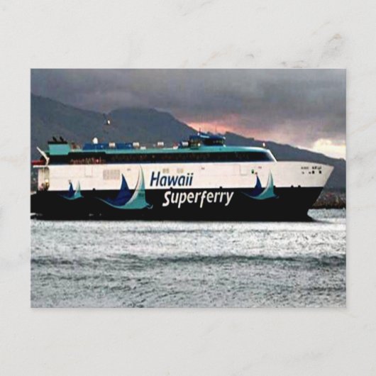 Carte postale Hawaiian Super Ferry (Devant)