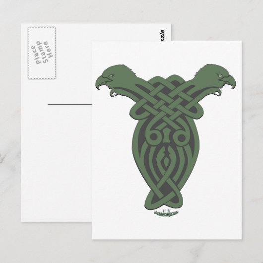 Carte Postale Hawk celtique (Devant / Derrière)