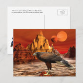 Carte postale Hawk in Red Mountains (Devant / Derrière)