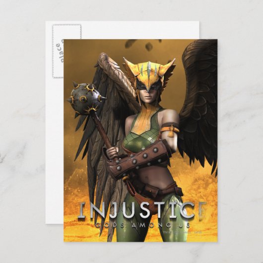 Carte Postale Hawkgirl (Devant / Derrière)