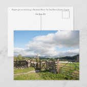 Carte Postale Hawkshead Cumbria England Poster Plaque (Devant / Derrière)