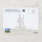 Carte Postale Hay Bale Art - Camion Monster Rose (Dos)