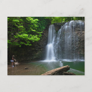 Carte Postale Hayden Run Falls au printemps, Columbus, Ohio