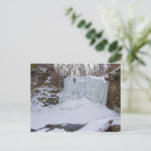 Carte Postale Hayden Run Falls en hiver, Columbus, Ohio (Debout devant)