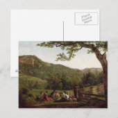 Carte Postale Haymakers Picnick dans un champ (Devant / Derrière)