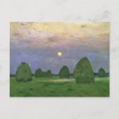 Carte Postale Hayricks à Dusk, 1899 (Devant)