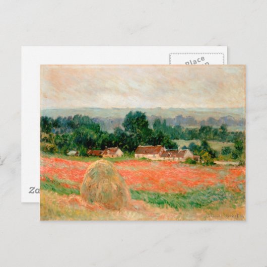 Carte Postale Haystack à Giverny, Claude Monet (Devant / Derrière)