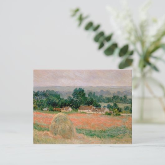 Carte Postale Haystack à Giverny - Claude Monet - 1886 (Debout devant)