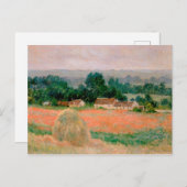 Carte Postale Haystack à Giverny - Claude Monet - 1886 (Devant / Derrière)