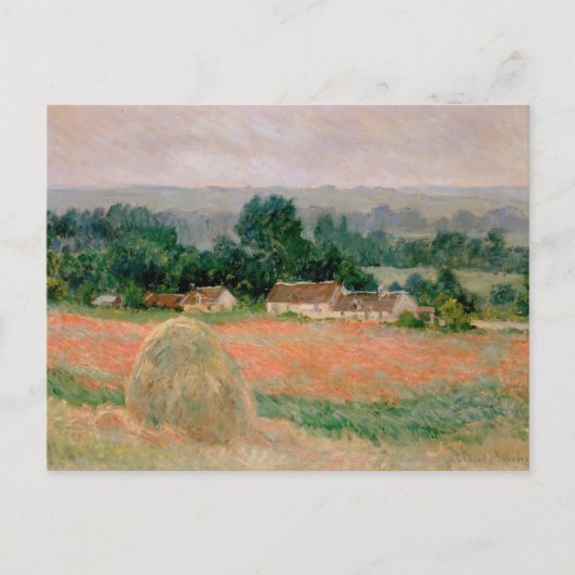 Carte Postale Haystack à Giverny - Claude Monet - 1886 (Devant)