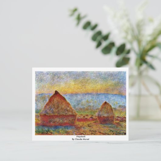 Carte Postale Haystack Par Claude Monet (Debout devant)