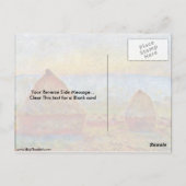 Carte Postale Haystack Par Claude Monet (Dos)