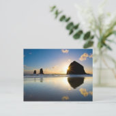 Carte Postale Haystack Rock Sunset - Cannon Beach, Oregon (Debout devant)