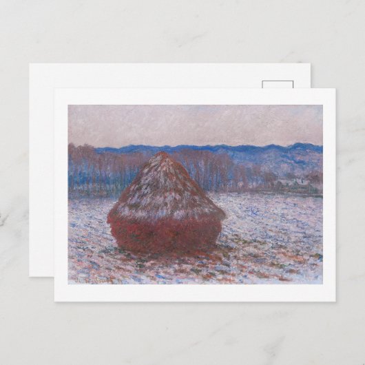 CARTE POSTALE "HAYSTACKS" 1890-1891 CLAUDE MONET (Devant / Derrière)