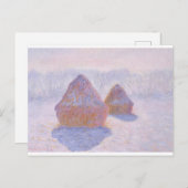 Carte Postale Haystacks par Claude Monet (Devant / Derrière)