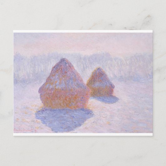 Carte Postale Haystacks par Claude Monet (Devant)