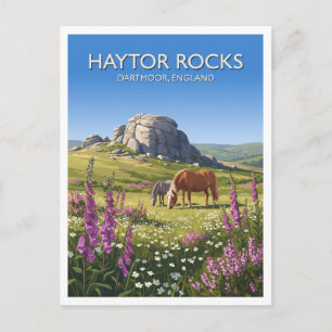Carte Postale Haytor Rocks Bovey Tracey Royaume-Uni