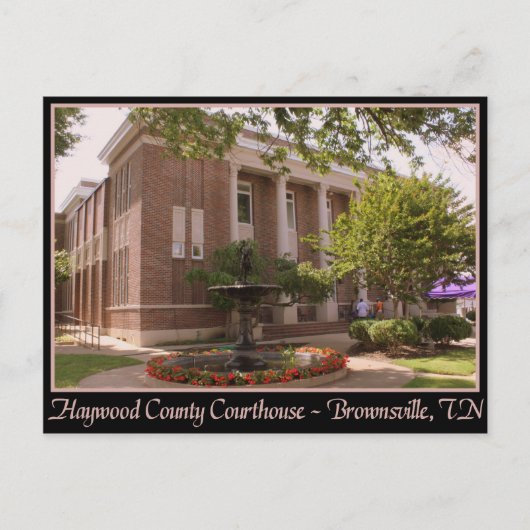 Carte Postale Haywood County Courthouse - Brownsville (TN) (Devant)