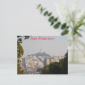 Carte Postale Hazy Coit Tower, San Francisco, Californie (Debout devant)