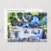 Carte postale HDR en cascade inclinée (Devant / Derrière)