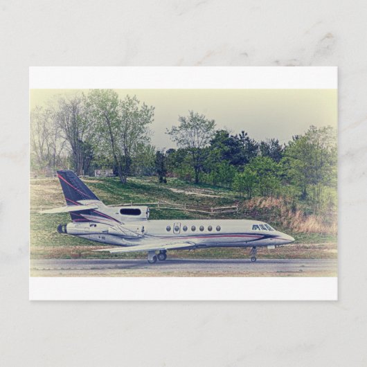 Carte Postale HDRBlackTailPlaneRedStripesOnRunway-.jpg (Devant)