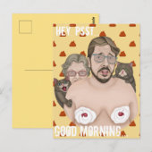 Carte Postale Hé, Bonjour (Devant / Derrière)