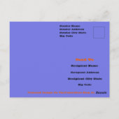 Carte Postale Hé Chéri T'ai-je fait peur Typographie Dessin Art (Dos)