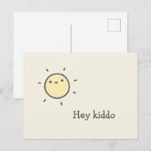 Carte Postale Hé gamin - Joli Soleil (Devant / Derrière)