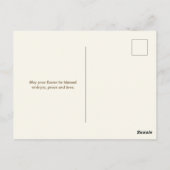 Carte Postale He has RISEN Bible Verse Brown Religious Easter  (Dos)