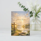 Carte Postale He Is Risen Christian Easter Resurrection  (Debout devant)