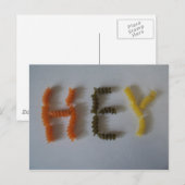 Carte Postale Hé Macaroni ! (Devant / Derrière)