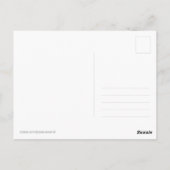 Carte Postale Hé, Toi ! Amical Rouge Jaune orange Vert (Dos)