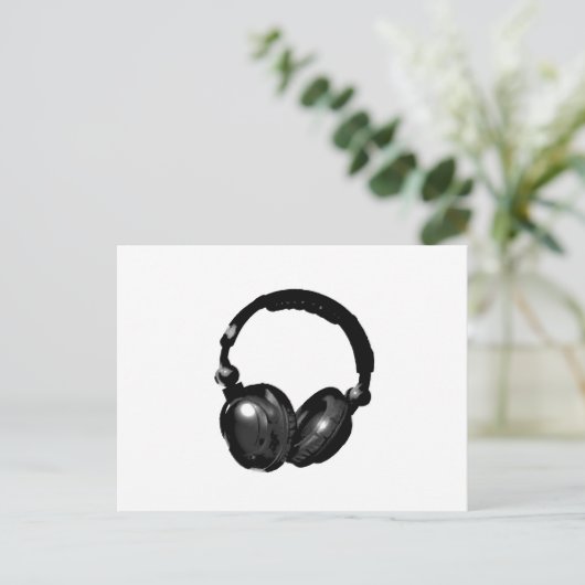 Carte Postale Headphone (Debout devant)