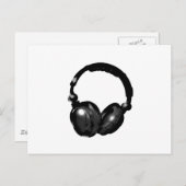 Carte Postale Headphone (Devant / Derrière)
