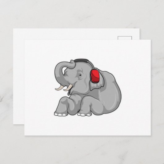 Carte Postale Headphone (Devant / Derrière)