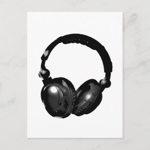 Carte Postale Headphone