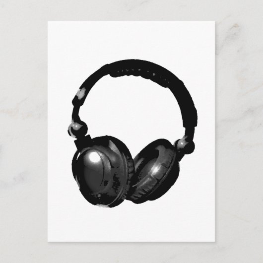 Carte Postale Headphone (Devant)