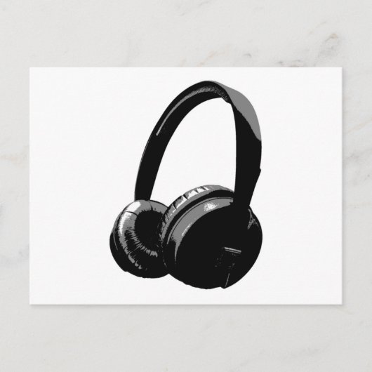Carte Postale Headphone (Devant)