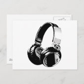 Carte Postale Headphone (Devant / Derrière)