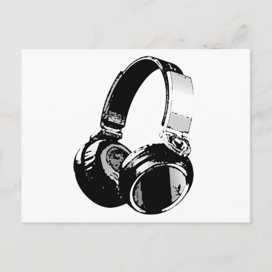 Carte Postale Headphone (Devant)