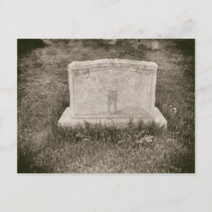 Carte Postale Headstone Antique Haunted Graveyard Vieux cimetièr