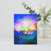 CARTE POSTALE HEAL BLUE (Debout devant)