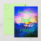 CARTE POSTALE HEAL BLUE (Devant / Derrière)