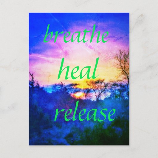 CARTE POSTALE HEAL BLUE (Devant)
