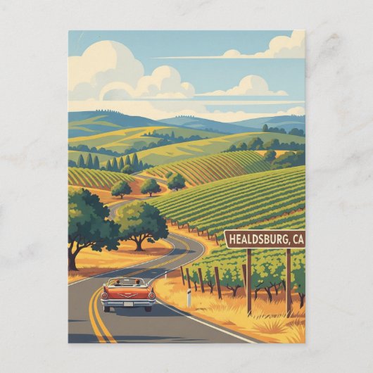 Carte Postale Healdsburg California Travel (Devant)