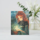 Carte Postale Healing Green Witch With Herbs (Debout devant)